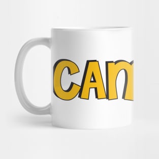 Film Crew On Set - Camera - Gold Text - Front Mug